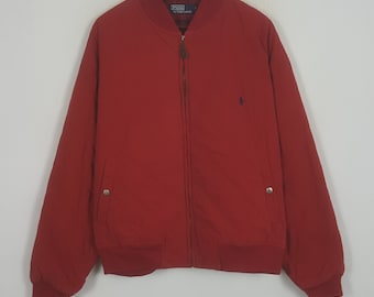 Polo Ralph Lauren Jacket Bomber Varsity Patchwork P Bulldog