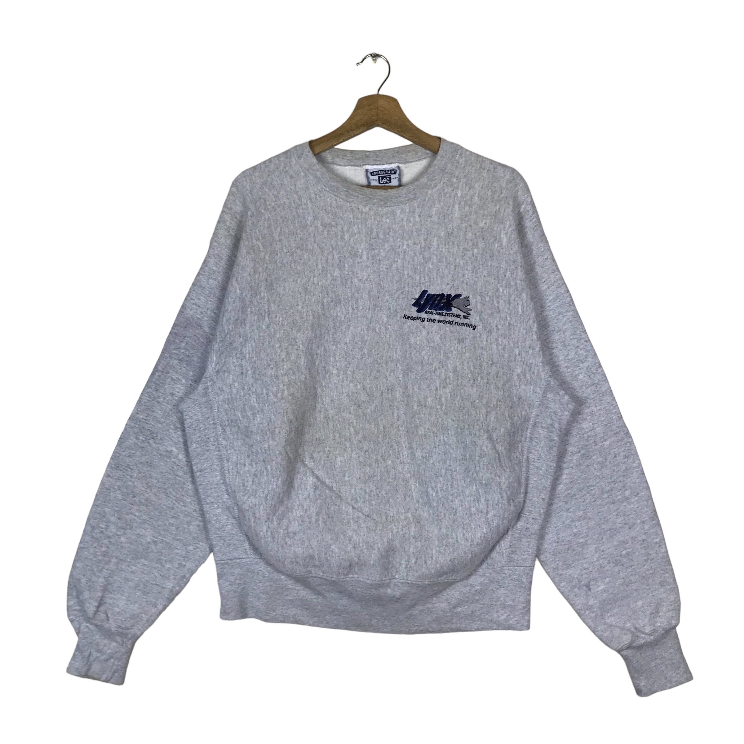 Vintage Lee Crossgrain Pullover Jumper Sweatshirt Etsy Canada