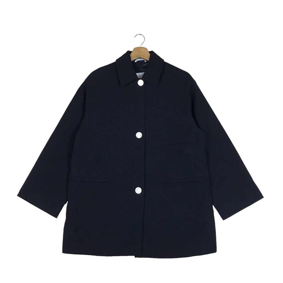 Vintage Max Mara Italian Desig Peacoat Button Jacket Etsy