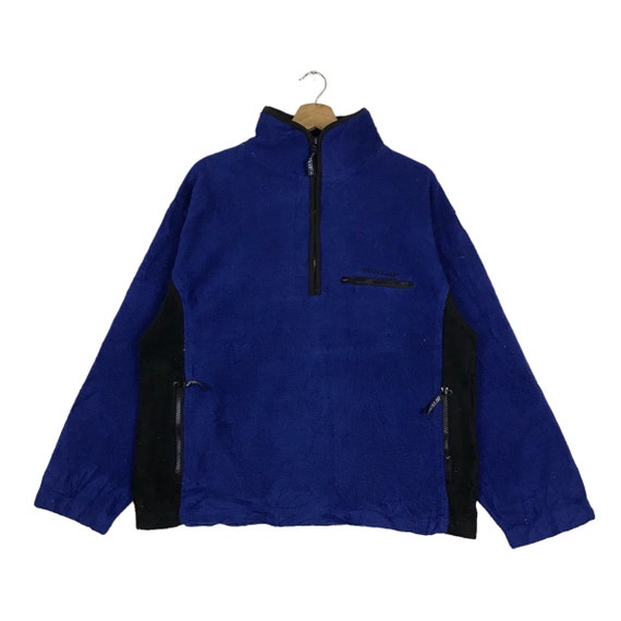Vintage Dunlop Two Tone Quarter Zip Pullover Jumper Fleece Sherpa Etsy Mexico