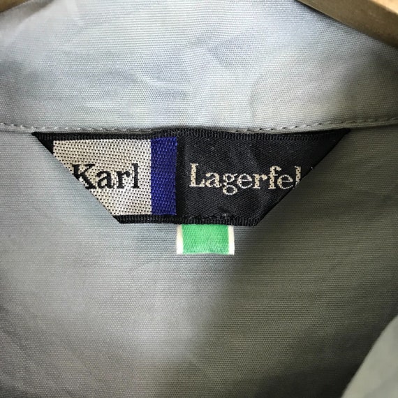 Vintage Karl Lagerfeld Snap Button Crop Top Women… - image 4