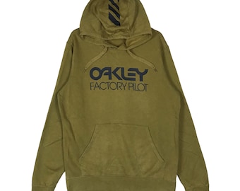 Vintage Oakley Factory Pilot Spell Out Pullover Pullover Hoodies