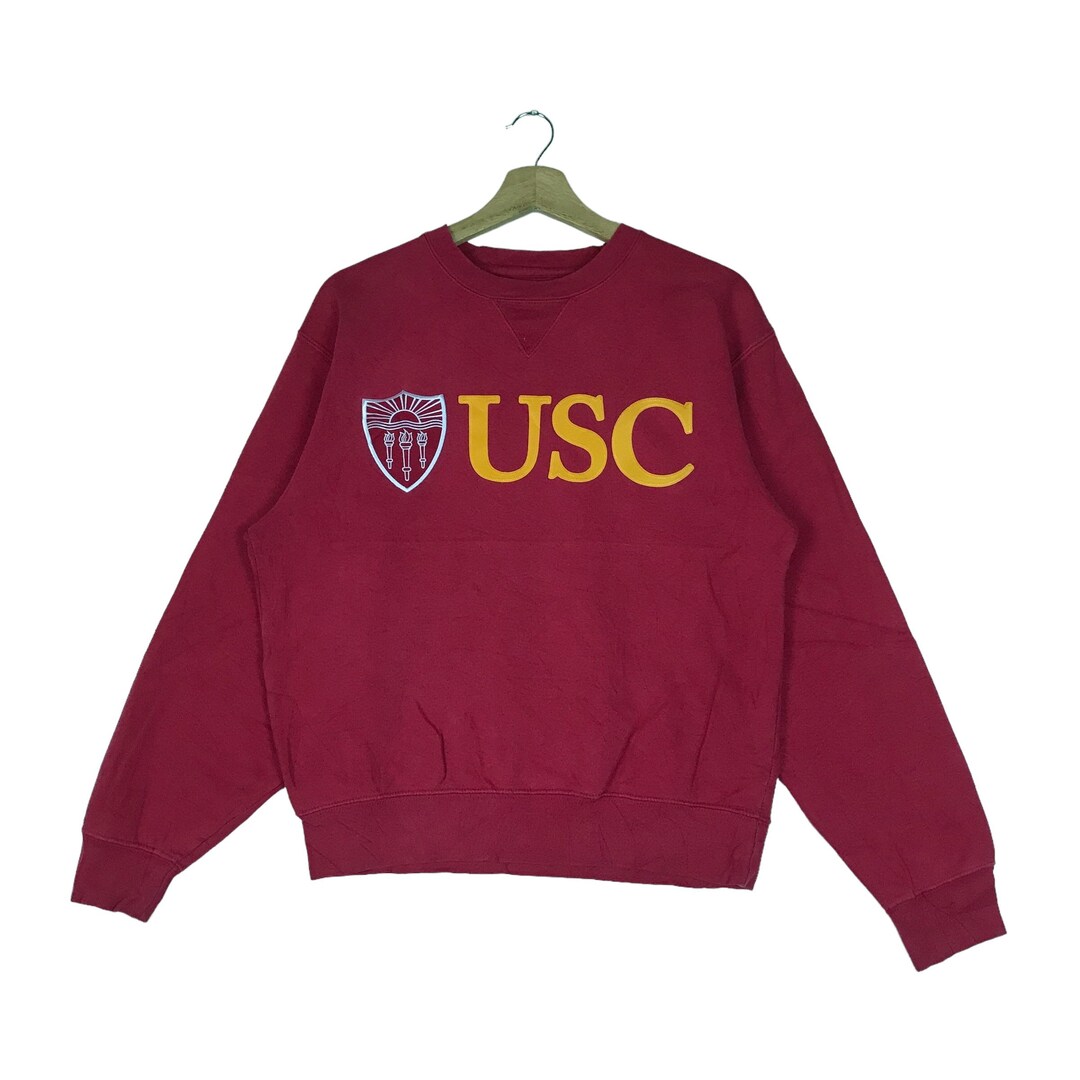 Vintage Big Cotton Gear for Sports USC Spell Out Pullover Jumper