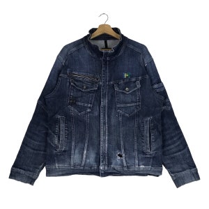 Destroyed armband denim jacket shop