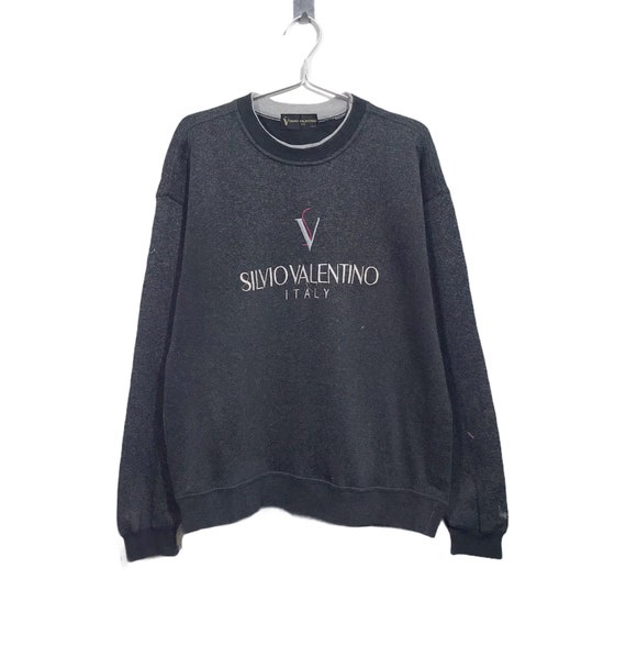 Vintage Silvio Valentino Italy Embroidered Logo Crewneck 
