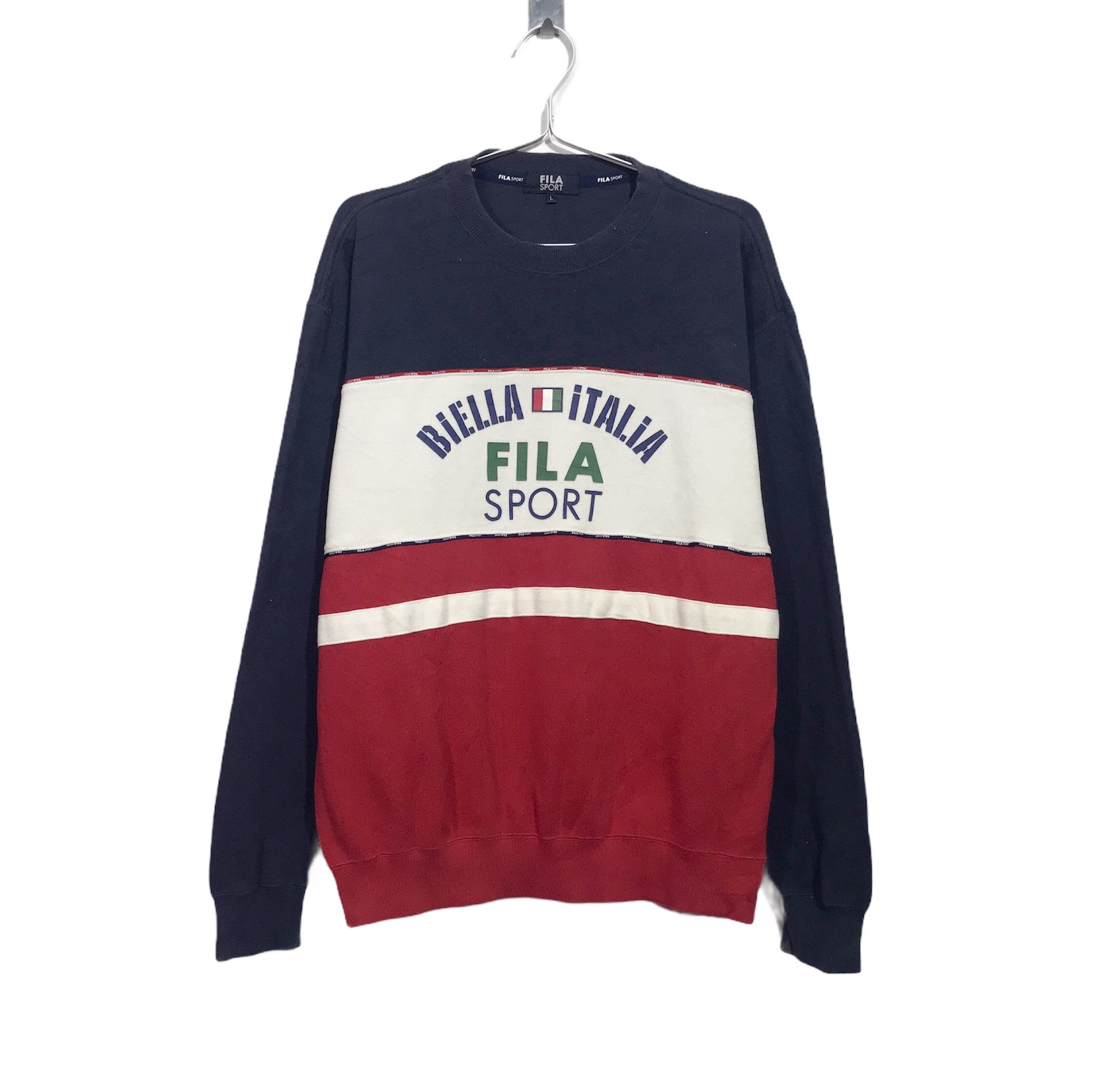 Vintage Fila Sport Biella Italia Streetwear Crewneck Sweatshirt