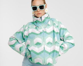 Pluvo Oversize Windbreaker Fashion. AÑORANZA. Clothing Print. Gifts for Women. Gifts for Men. Unisex Bicycle Jacket Poncho