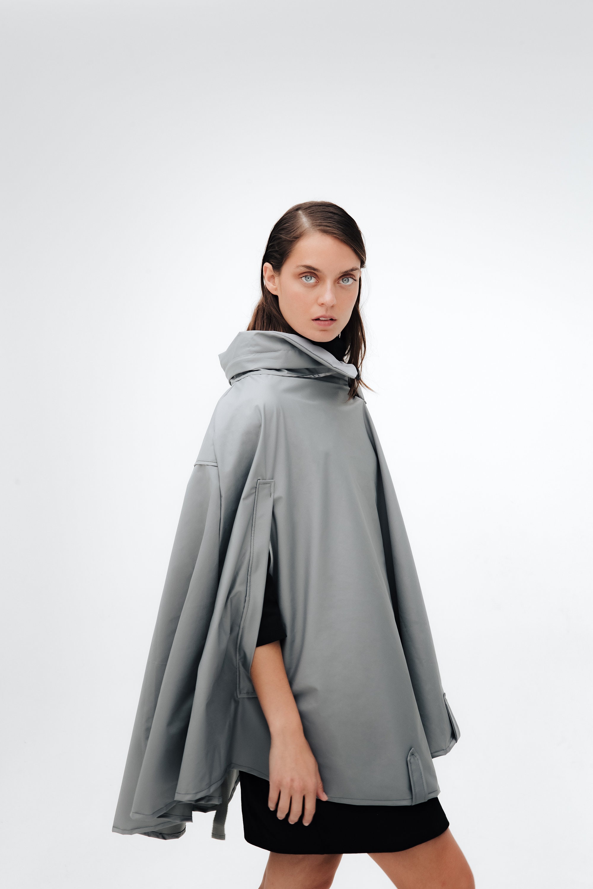 ジャケット・アウター REVERSIBLE COLOR PONCHO COAT 51lCWH4KJ+L.jpg