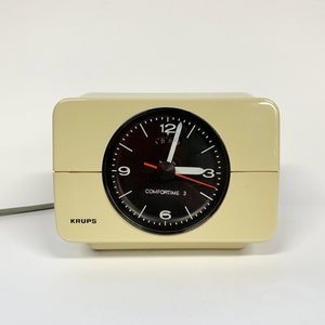 Vintage Krups Comfortime 3  Alarm Clock Space Age