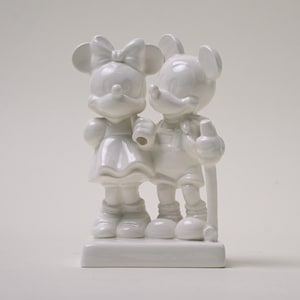 Vintage Goebel Disney Minnie and Micky mouse ceramic as Hummel Stormy Weather figure
