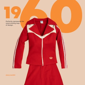 Vintage ADIDAS tennis track suit, 1960-70s , Original, Made in West Germany
