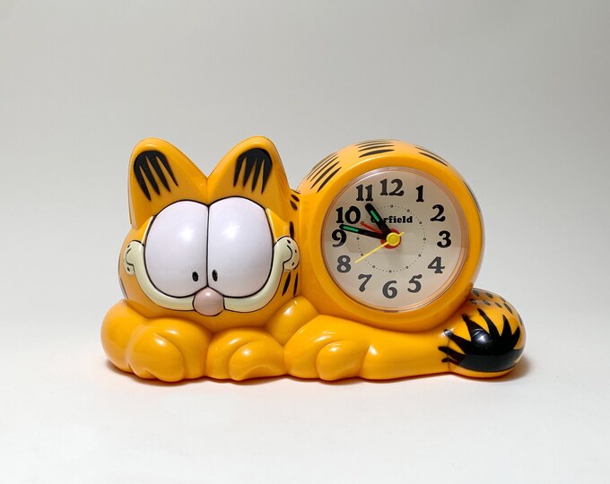Vintage Garfield Musi Alarm Clock Original 1990's Etsy