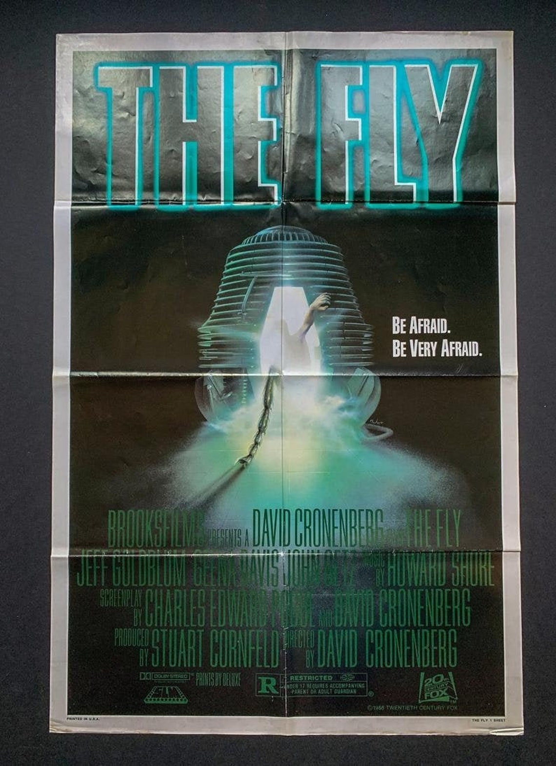 The Fly Original Movie Poster Memorabilia From The 80s Etsy The Fly Original Movie Poster Memorabilia From The 80s Etsy