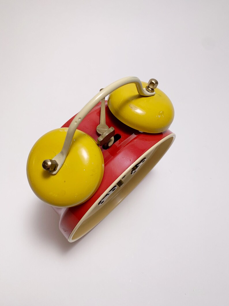 Vintage Bradley Mickey Mouse Double Bell Alarm Clock Made in Germany in