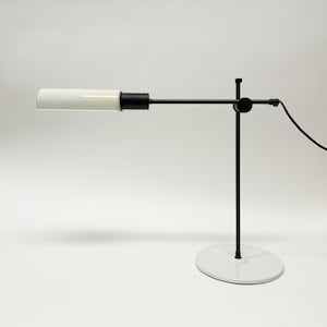 Vintage Veneta Lumi White desk lamp from Italy 1980&#39;s