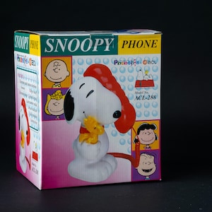 Orginal vintage Snoopy landline phone AC-288 in box from Phonelife by ACL