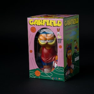 Garfield vintage basketball 3D landline phone, with original box from the 1990&#39;s