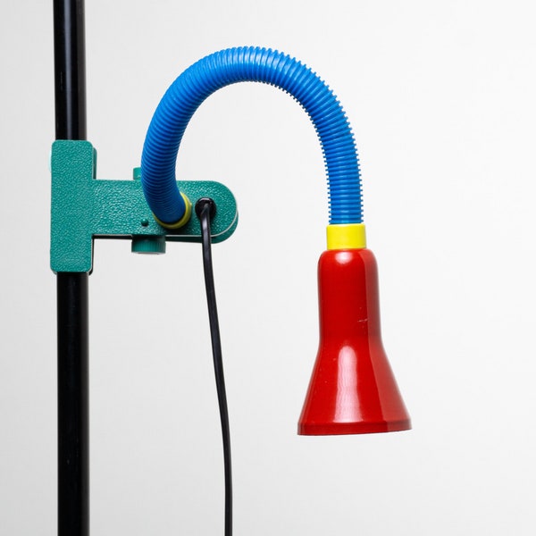 Memphis Style Desk Lamp from Reality Leuchten in colours yellow, red, blue, green, made in Germany.