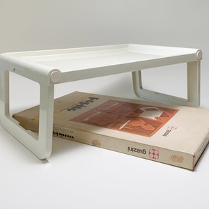 Vintage Guzzini Pepito,design Luigi Massoni, side table, breakfast table with original packing 1970s