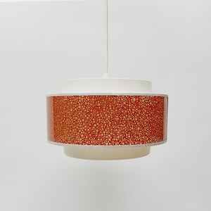 Vintage DDR Germany plastic pendant lamp, 1970-80s, Space age, DDR, GDR
