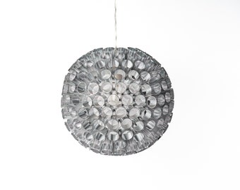 Vintage pendant metal lamp, circa 2000s, space age,