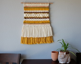 Woven Wall Hanging; Weave; Wall Decor; Wall Art; "Autumn Harvest"