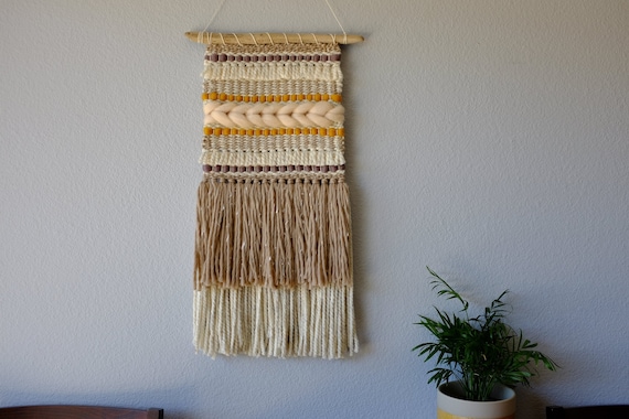 Woven Wall Hanging Wall Art Home Decor Neutral Etsy Canada