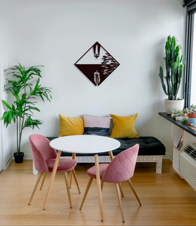 Broaden Your Horizons Metal Wall Hanging Wall Art Black Etsy