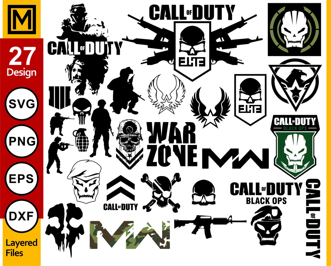 Call Of Duty Modern Warfare Warzone Pack SVG Png Call Of Etsy