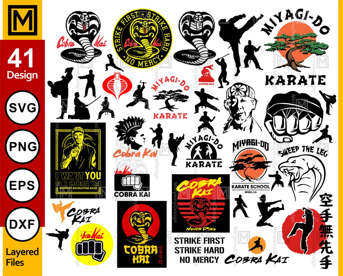 Cobra Kai SVG Cobra Kai Logo Bundle Svg Cobra Kai Letter | Etsy