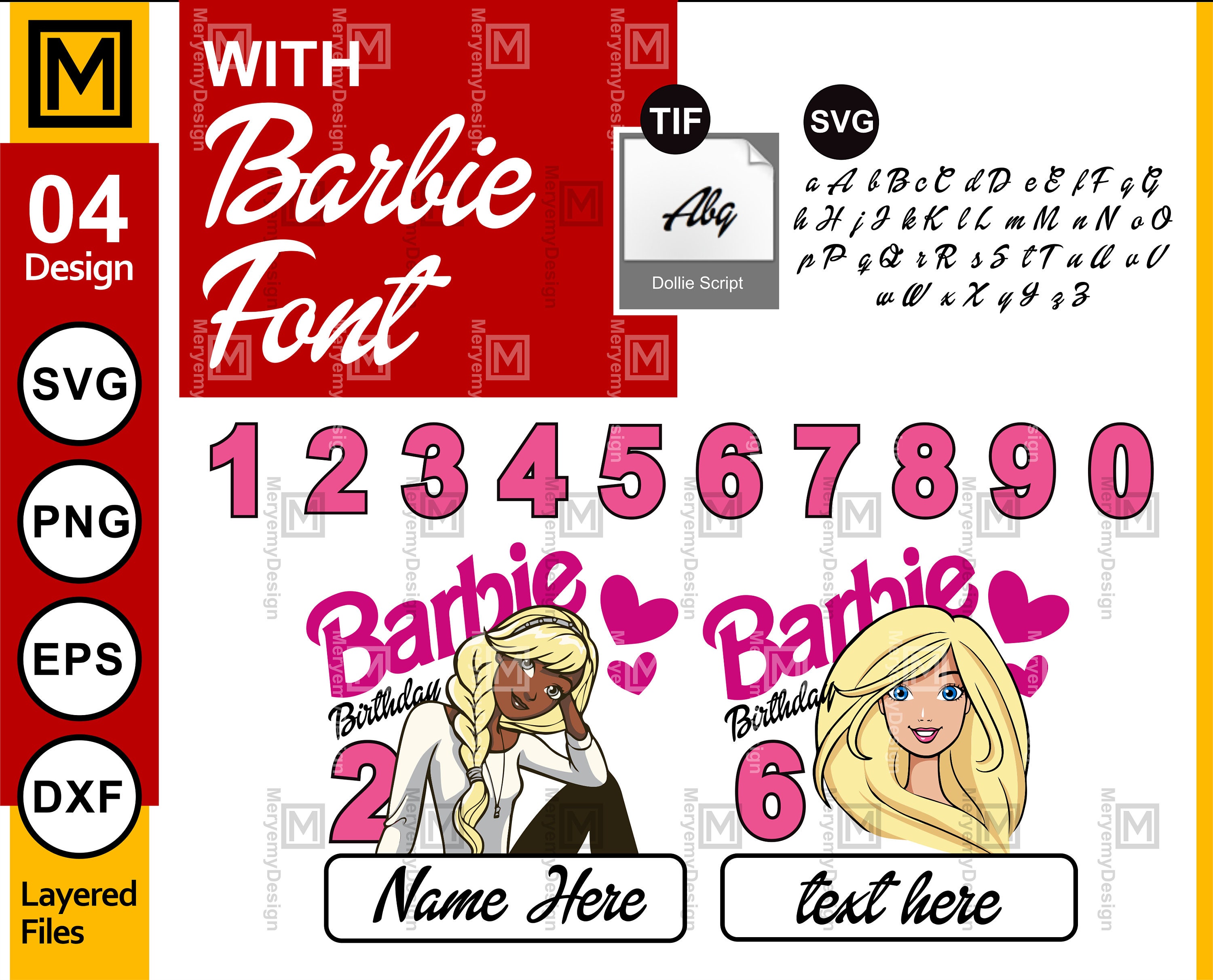 BARBIE SCHRIFT svg Barbie Alphabet Schrift GIRLS Schriften | Etsy