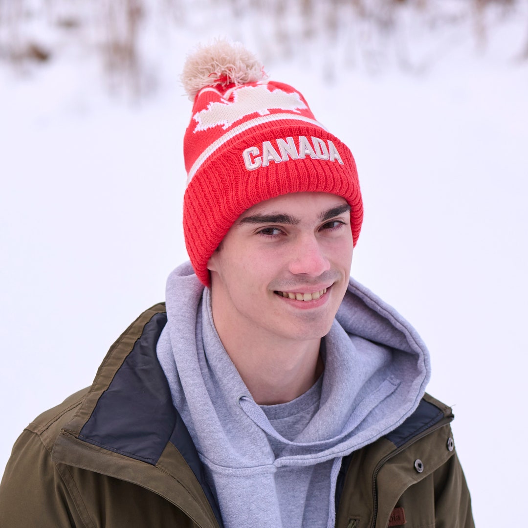 For the Love of Canada Beanie Tuke Winter Canada Embroidered Etsy Canada