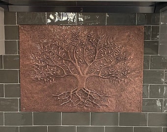 Hammered Copper Tree of Life Wall Art - Indoor/Outdoor Decor