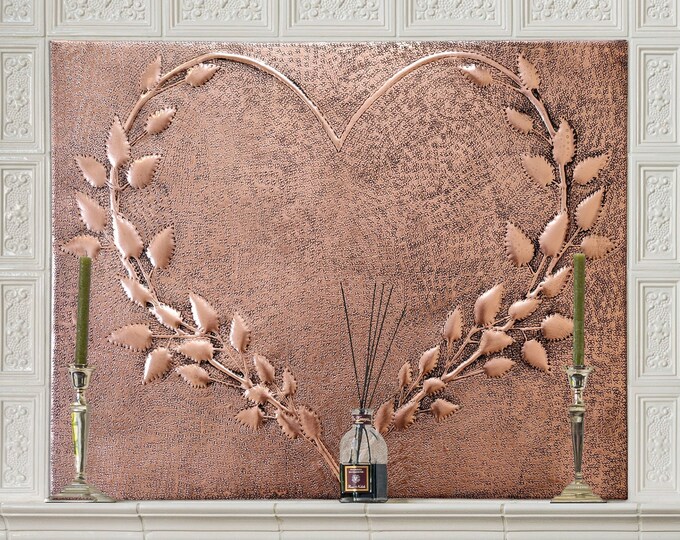 Vintage Syroco Copper Art, Coppercraft Guild Wall Hanging, Vintage Copper Art Plaque, Copper