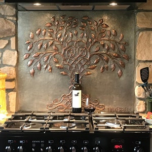 Handmade Copper Celtic Tree of Life Wall Art: Indoor/Outdoor Decor