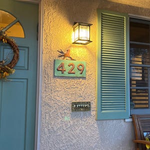 Natuross Custom Copper House Number Plaque – Handcrafted Address Sign for Home Exterior