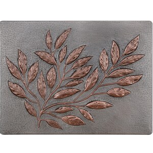 Hammered Copper Tree Branch Backsplash Tile: Custom Kitchen Decor