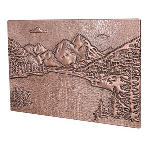 Natural Landscape Scene of Rocky Mountains and Lake, Nature Wall Decor ...
