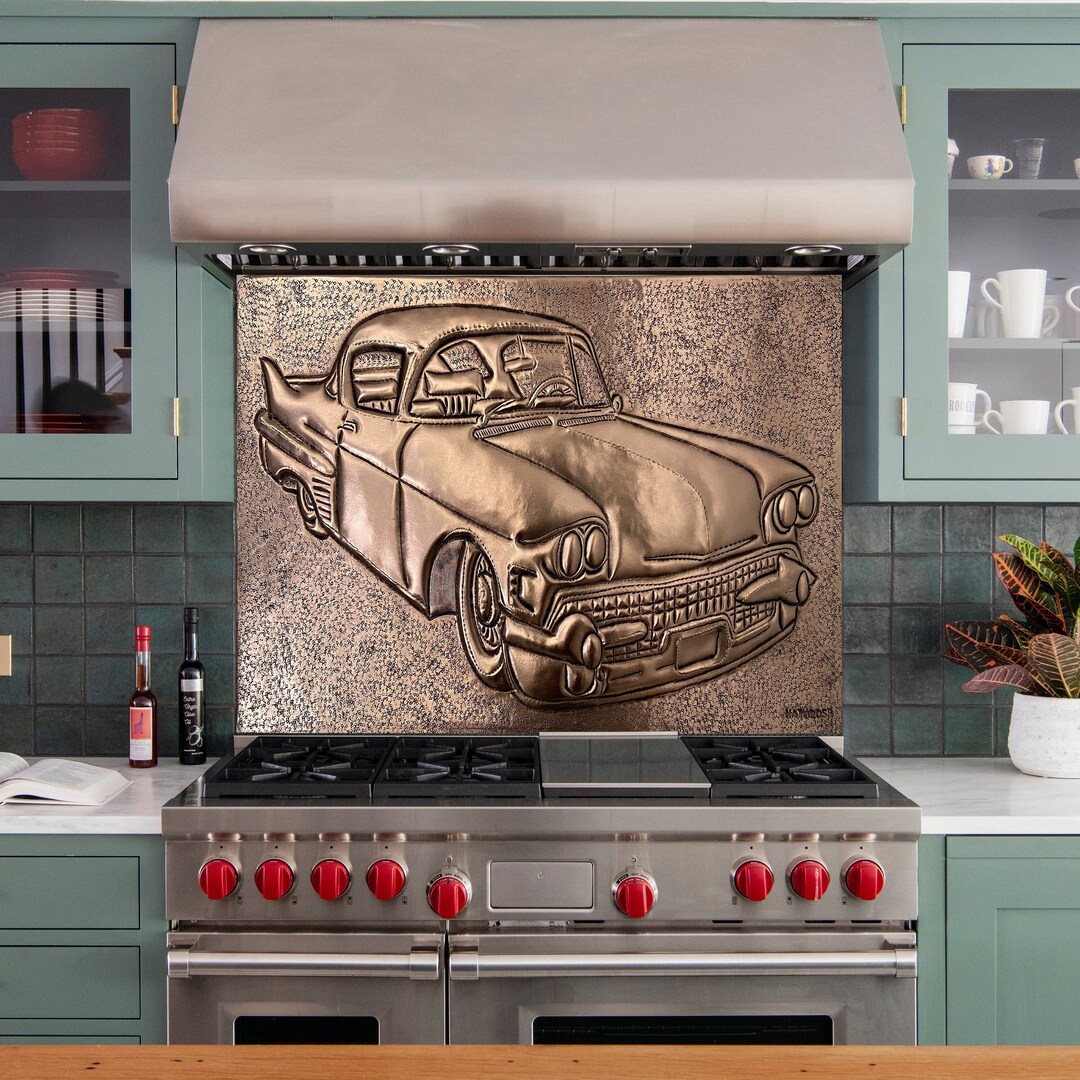 Car Wall Decor, Handmade Copper Car Relief, Metal Car Wall Art, Car ...