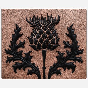 Copper Backsplash (Scottish Thistle, Copper&Black Color)
