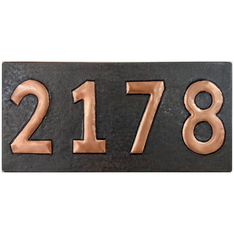 Copper House Numbers - Etsy