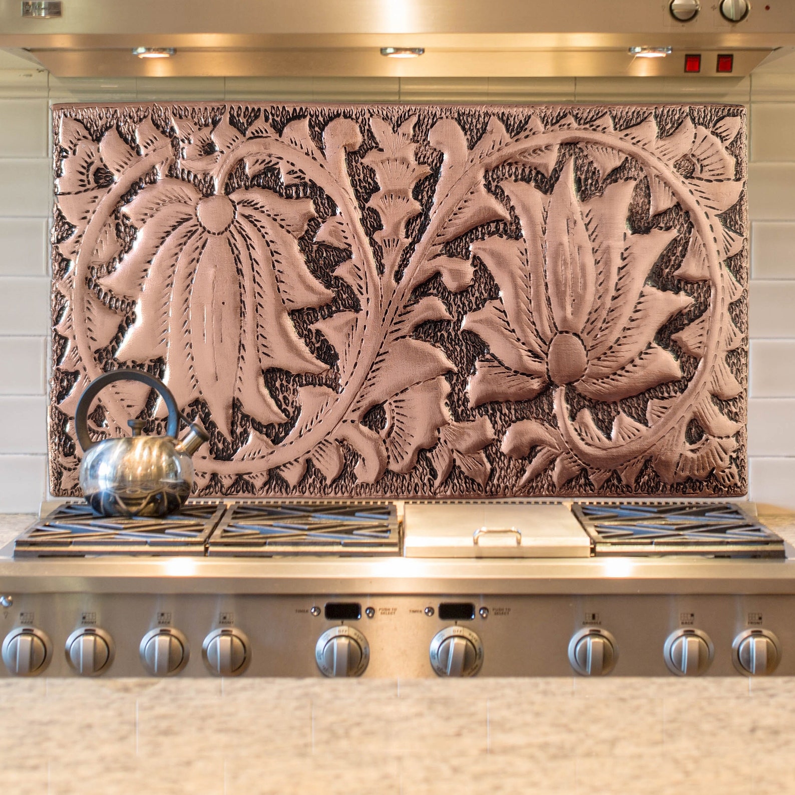 Copper Kitchen Backsplash Tile Wall Art Indoor&outdoor Wall - Etsy