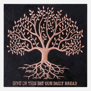 Copper Tree of Life Wall Decor: Art Deco Copper Tile (24&quot;x24&quot;)