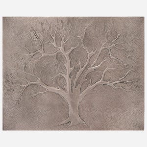 Piastrella paraschizzi per cucina Copper Tree: decorazione da parete Art Déco (23,9&quot; x 30&quot;)