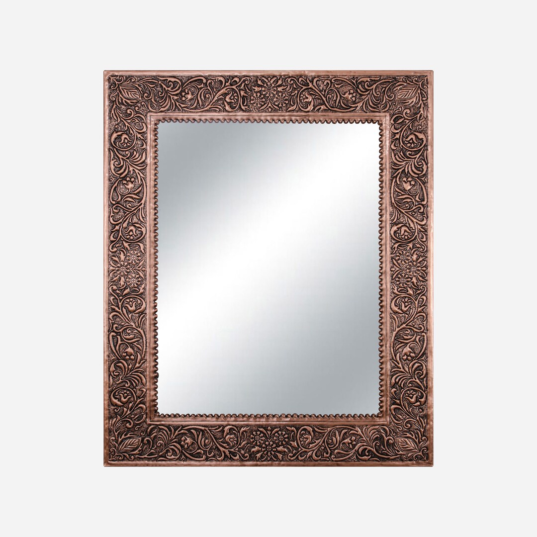 Copper Wall Mirror, Copper Vertical and Horizontal Wall Mirror
