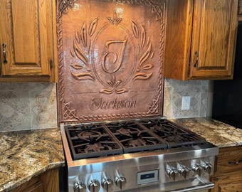 Natuross Custom Copper Kitchen Backsplash – Your Design, Handcrafted Just for You