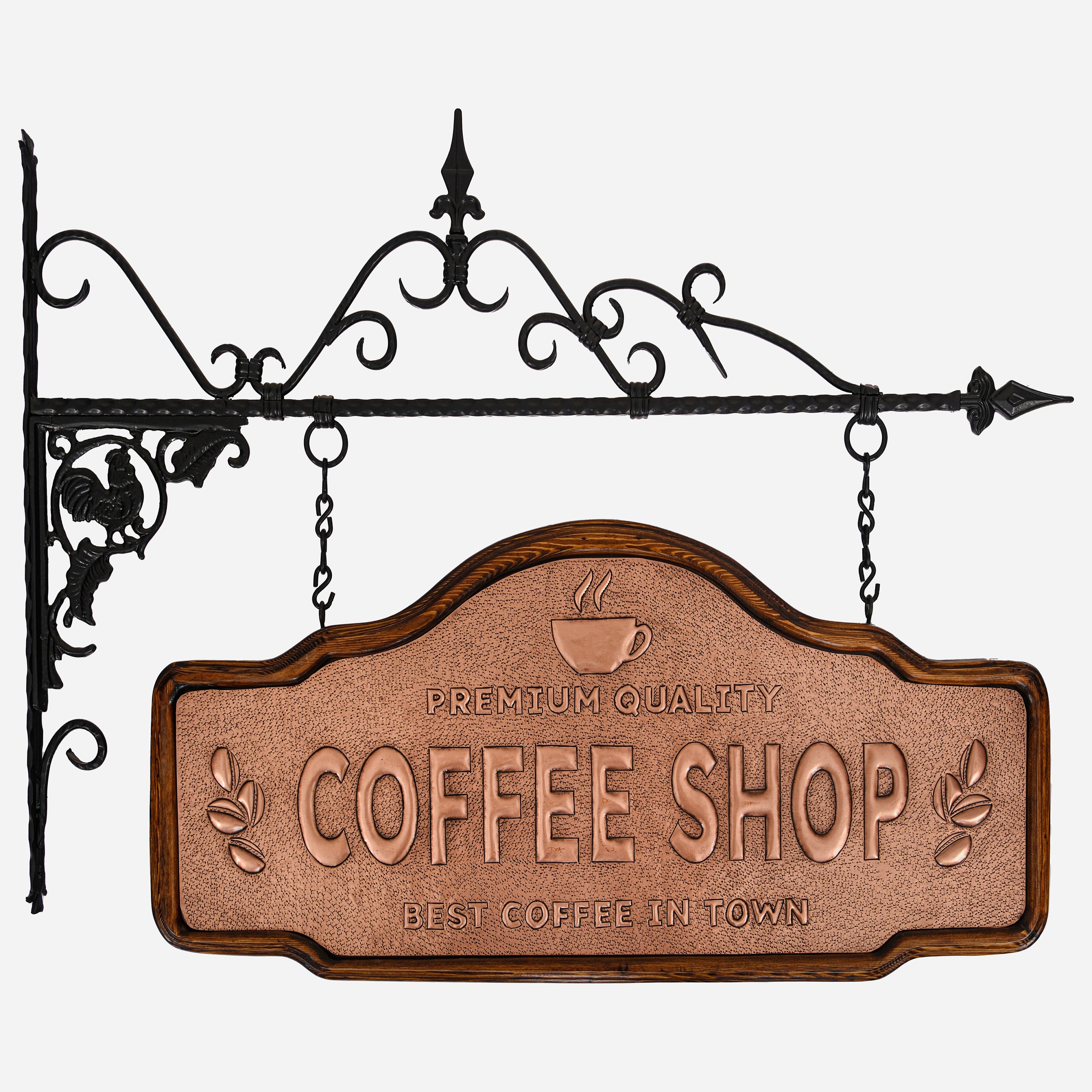 Logo Metal Outdoor Coffee Sign Nameplate Spinner - China Logo Metal Sign  Nameplate and Metal Coffee Sign price