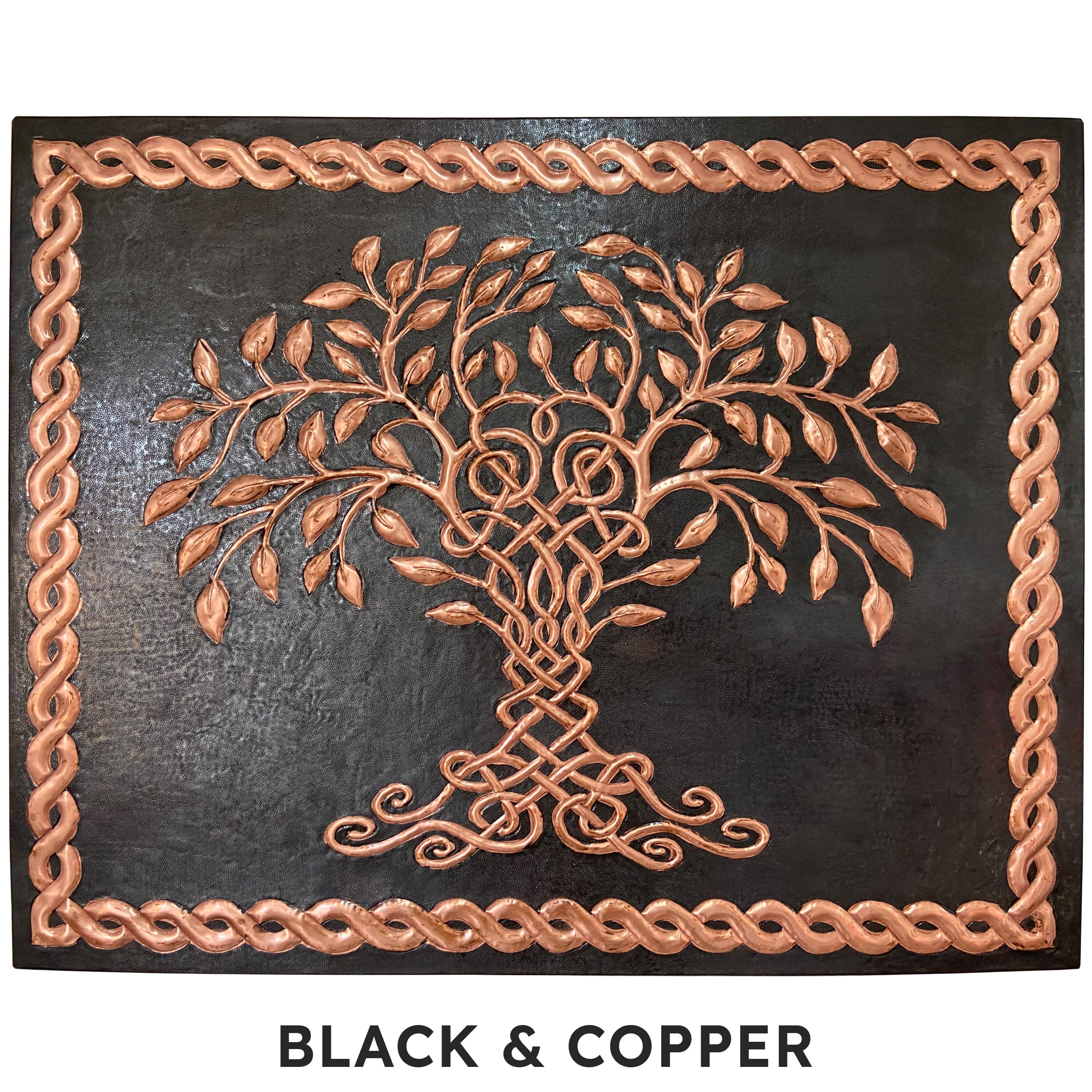 Fobest Handmade Copper Backsplash Kitchen Backsplash Wall Art Vintage Coss  Design-BK9