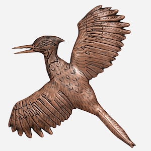 Copper Woodpecker Wall Art: Customizable Metal Bird Decor