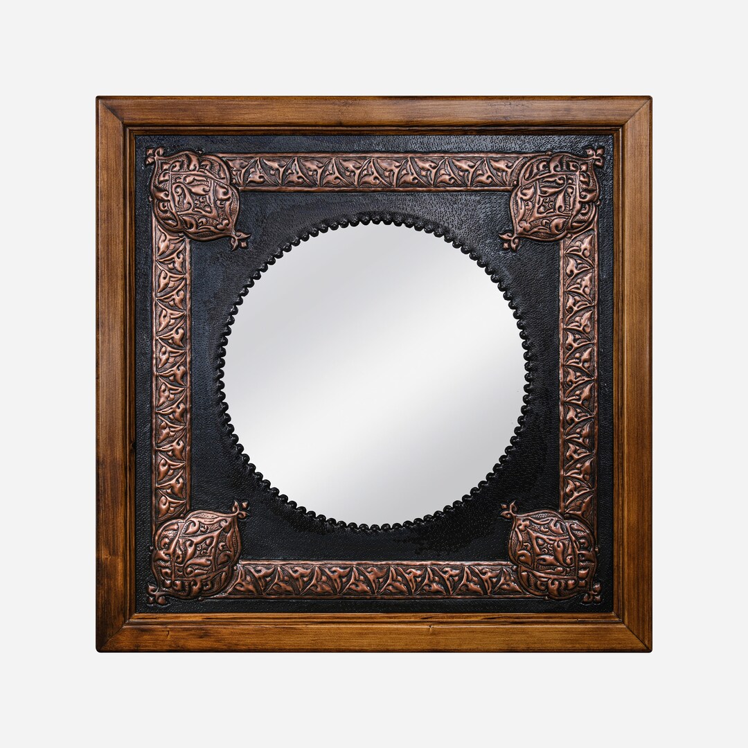 Copper Mirror Custom Size Mirror for Wall Victorian Mirror Etsy